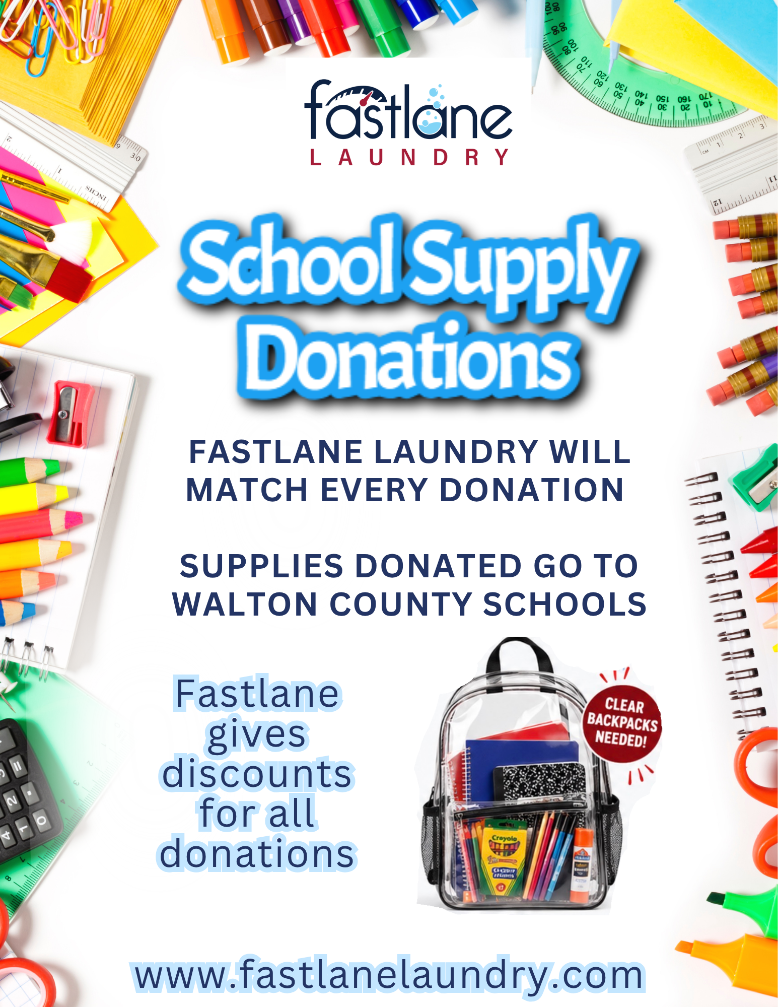 Back To School Donation Flyer