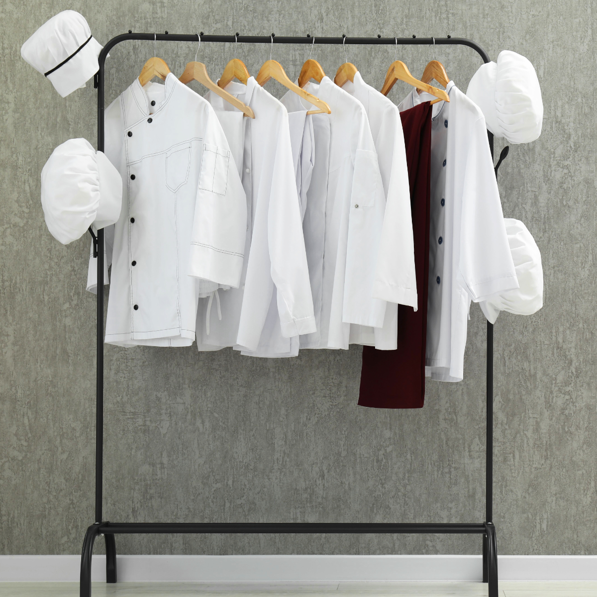 Chef Attire On Rack 1200X1200