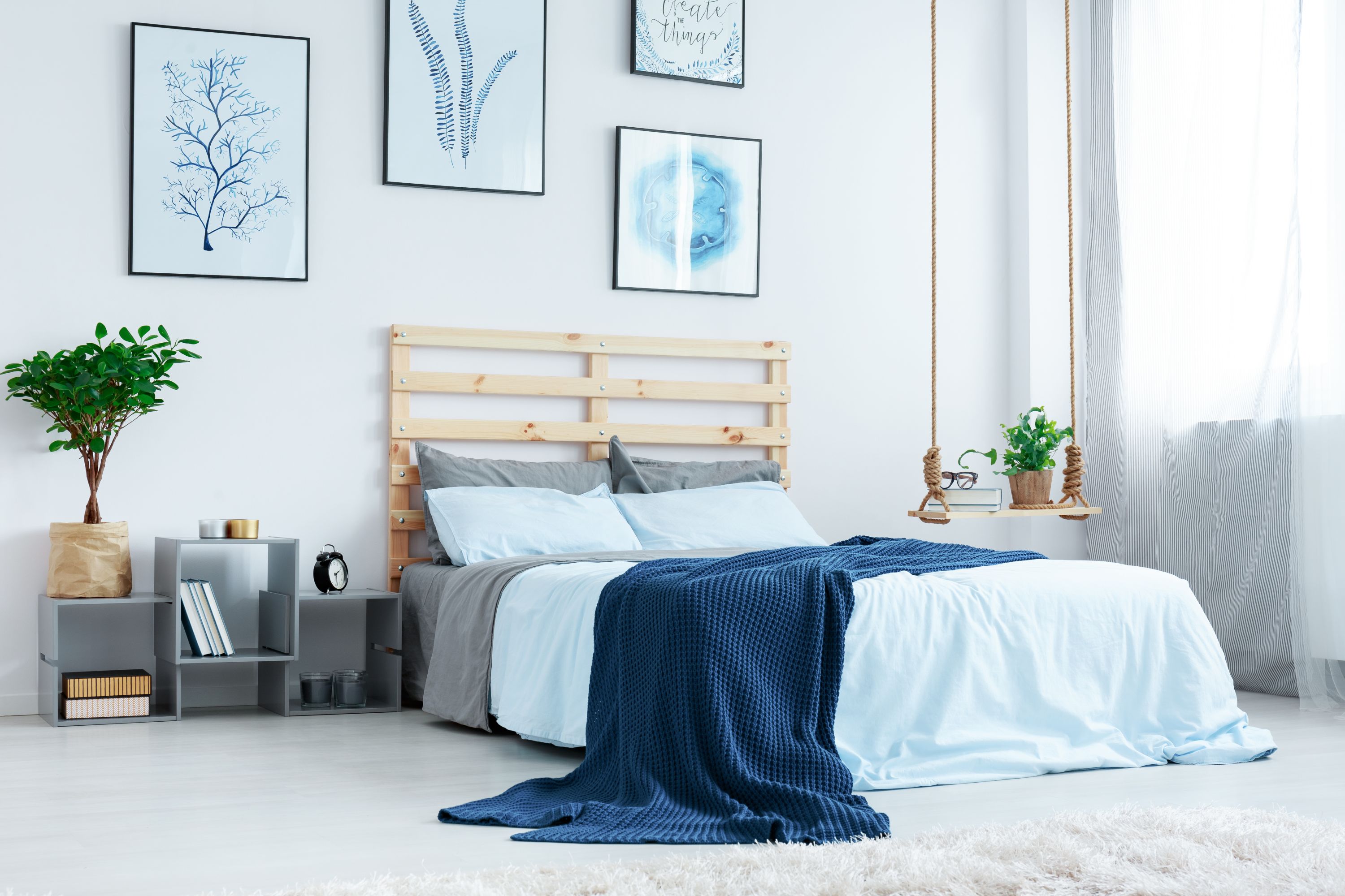 Comforter Blue Shutterstock 637143079