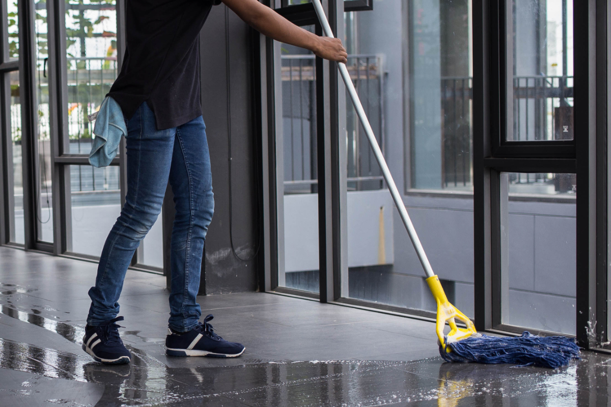 Someone Mopping 1200X800